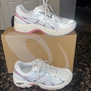 ASICS White and Pink GT2160